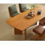 Table de salle à manger rectangulaire en bois massif couleur cerisier-2023856055