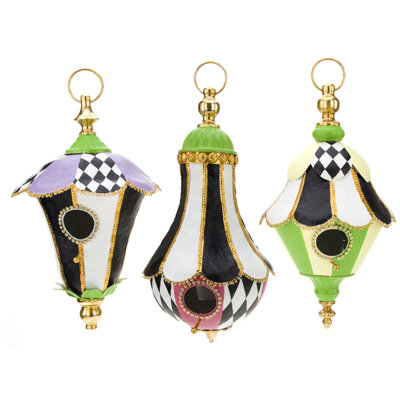 3 Piece St Tropez Birdhouse Set