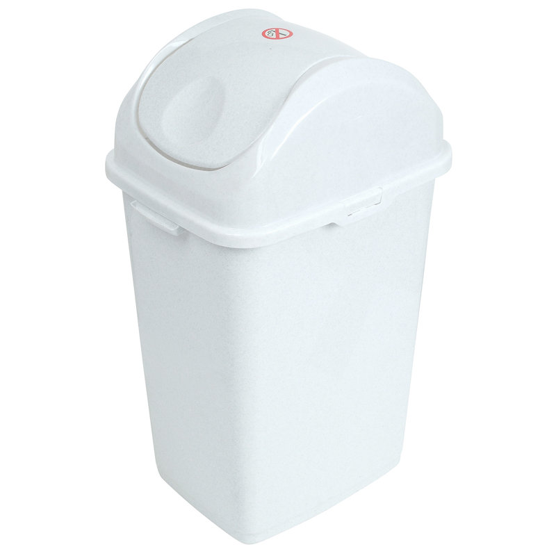 Poubelle à balançoire en plastique 13 gallons