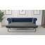 Chesterfield Hanna Sofa Set with Sleeping Function 3+2+1 Made of Velvet Fabric with Solid Wood Legs-1370484451