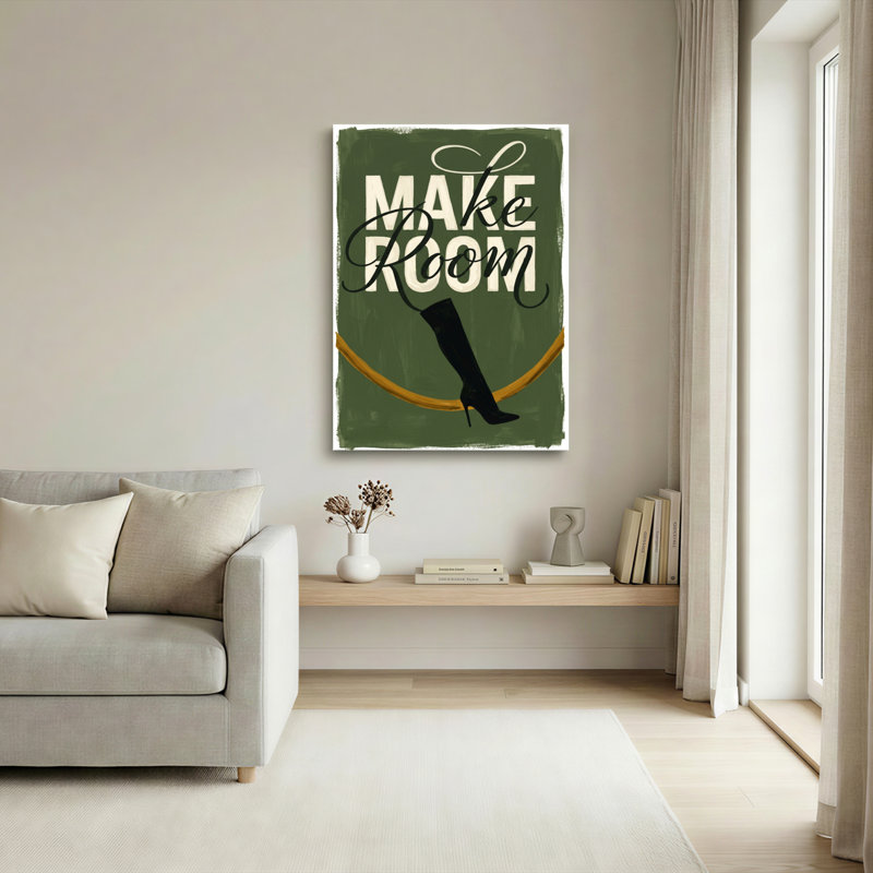 Ensemble de 1 toile murale Make Room, H 48 po x l 32 po, Toile tendue