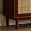 Armoire de rangement pour chaussures en rotin tissé-98601563