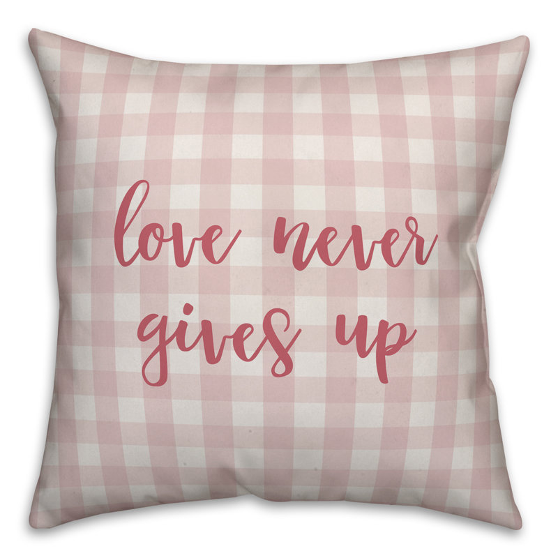 Plaid Throw Pillow, Throw Pillow, Pink