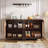 59" Rattan Sideboard Buffet Cabinet