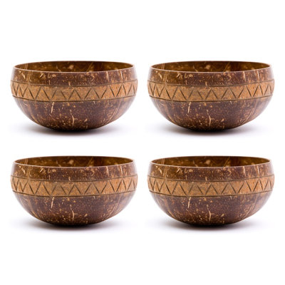 17 oz. Zigzag Coconut Dessert Bowl