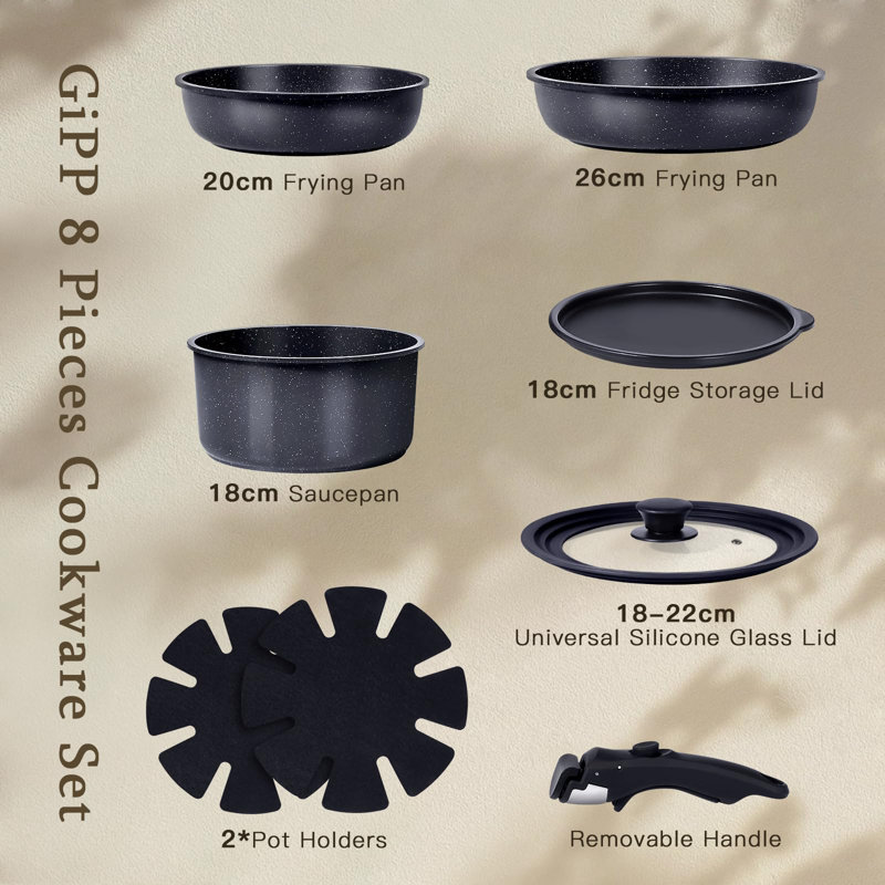 8 - Piece Aluminum Cookware Set