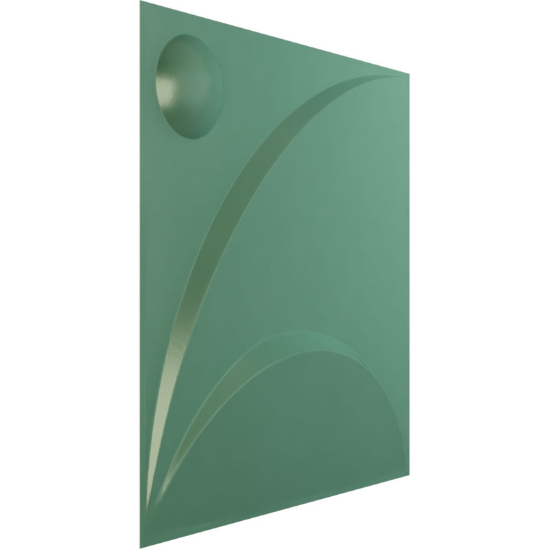 Panneau mural 3D décoratif Ezra EnduraWall (paquet de 12 pour 32,04 pieds carrés), Brume de mer métallique nacrée universelle