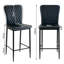 Vintage Upholstered Armless Bar Stool-926754430