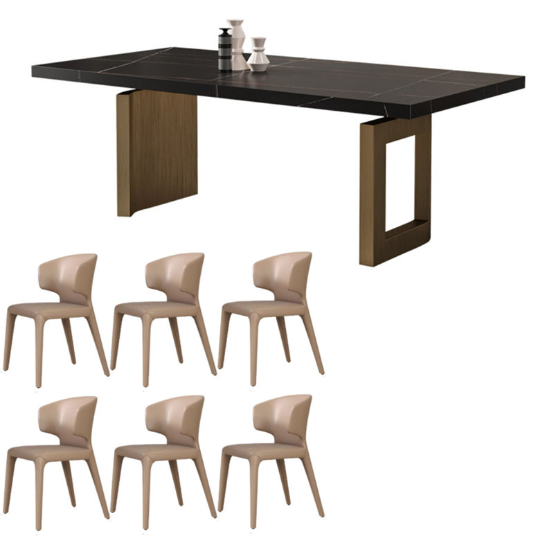 Table de salle à manger Modern, H 29,5 po x L 55,1 po x l 31,5 po