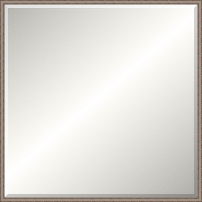 Distressed Silver Legacy Mirror, Medium Square