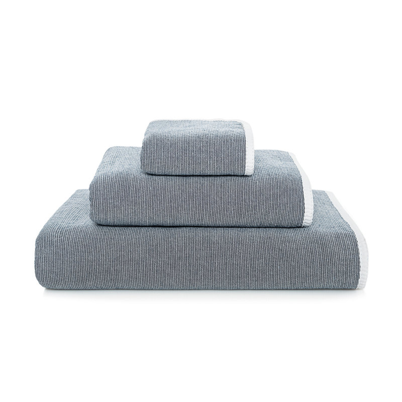 Twist Bath Towel, Navy
