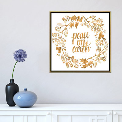 «Golden Christmas II» par Grace Popp - reproduction d'art textuel