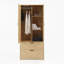 Elysia 2-Door Modern Wardrobe With Induction Light And Moisture-Resistant Particle Board