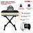 5 Core Keyboard Bench 3" Padded Cushioned Piano Stool Height Adjustable Guitar Seat Folding Portable
