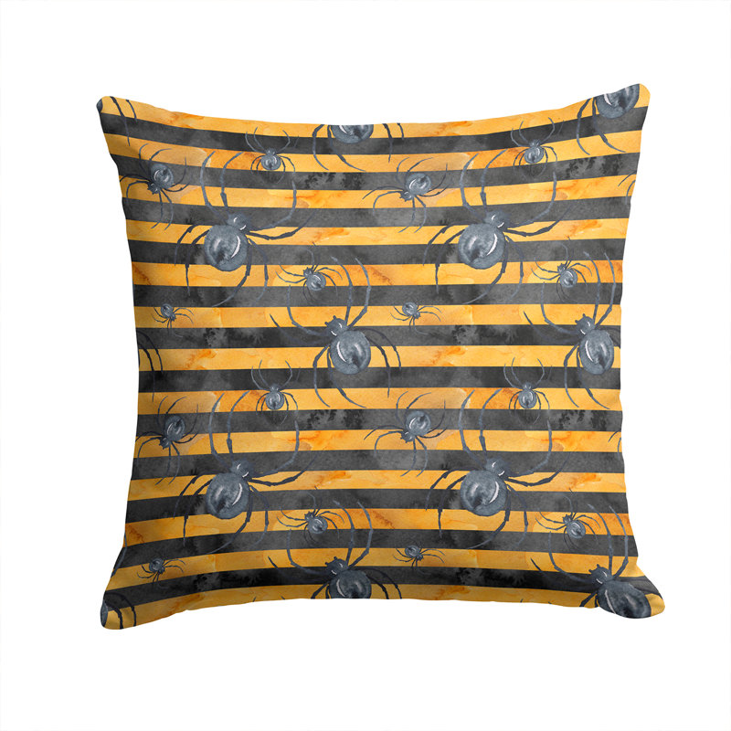 Coussin extérieur watecolor halloween araignées, 14 po x 14 po