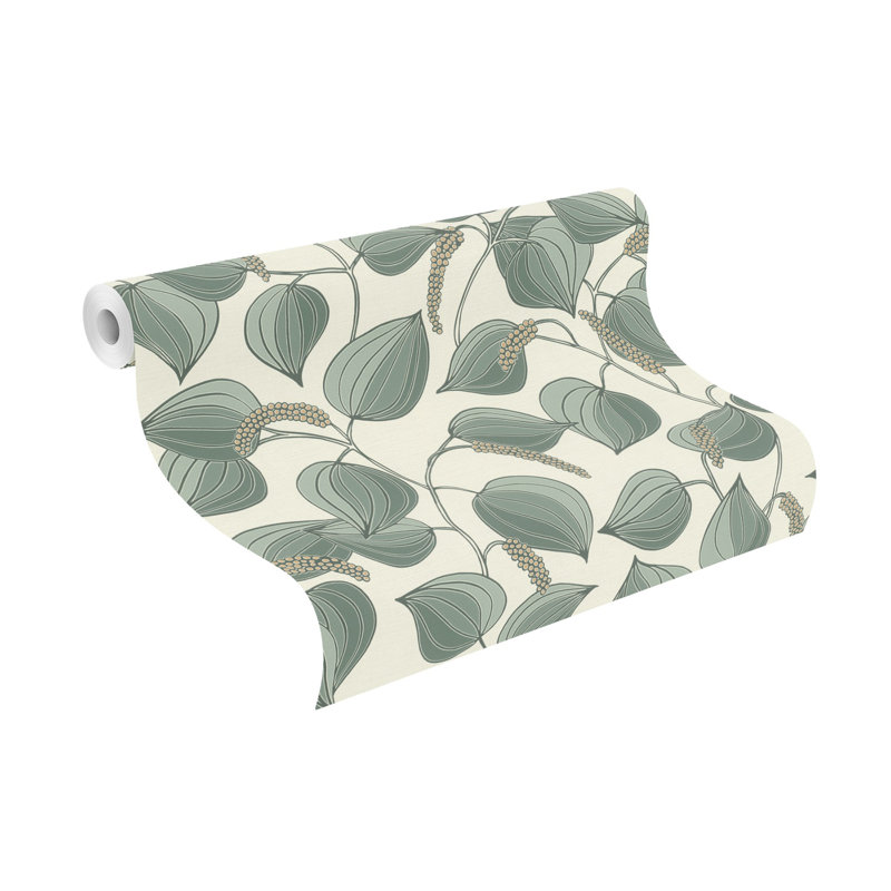Alaia Green Leafy Vine Wallpaper