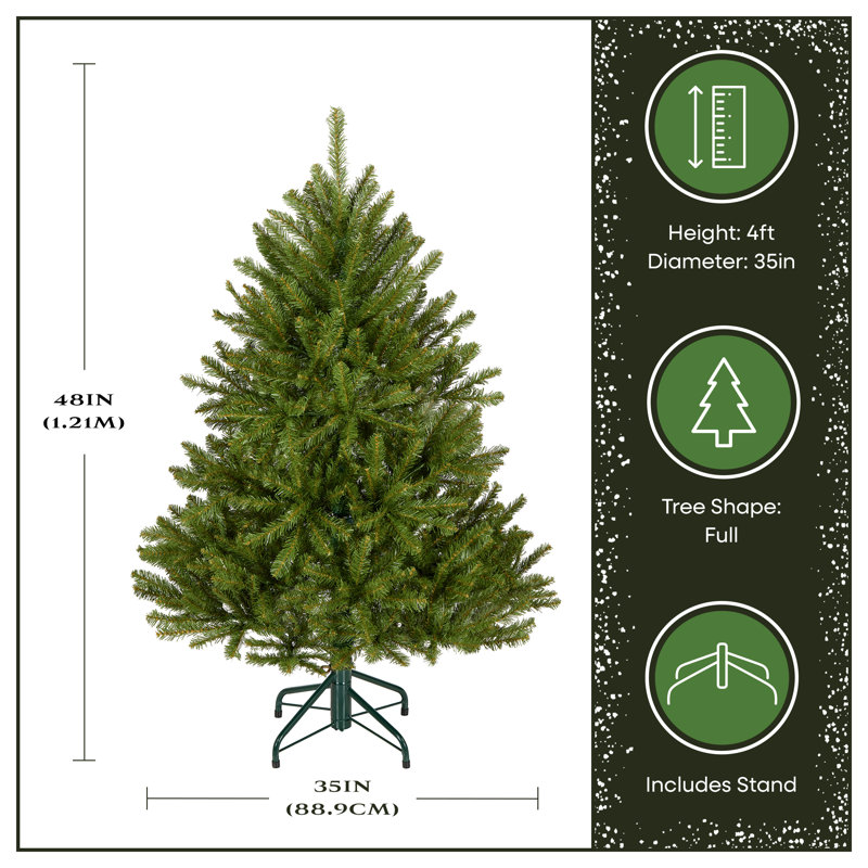 4 ft. Alpine Crest Fir Christmas Tree, 4'