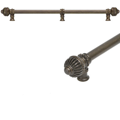 Cricket Cage with 5/8 smooth centre long pull large finial with centre brace