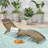 Folding Acacia Wood Outdoor Chaise Lounge