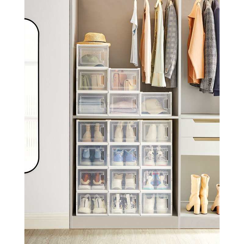 18 Pair Stackable Shoe Storage Box