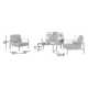 Townsend 4 - Person Patio Conversation Sets with Cushions