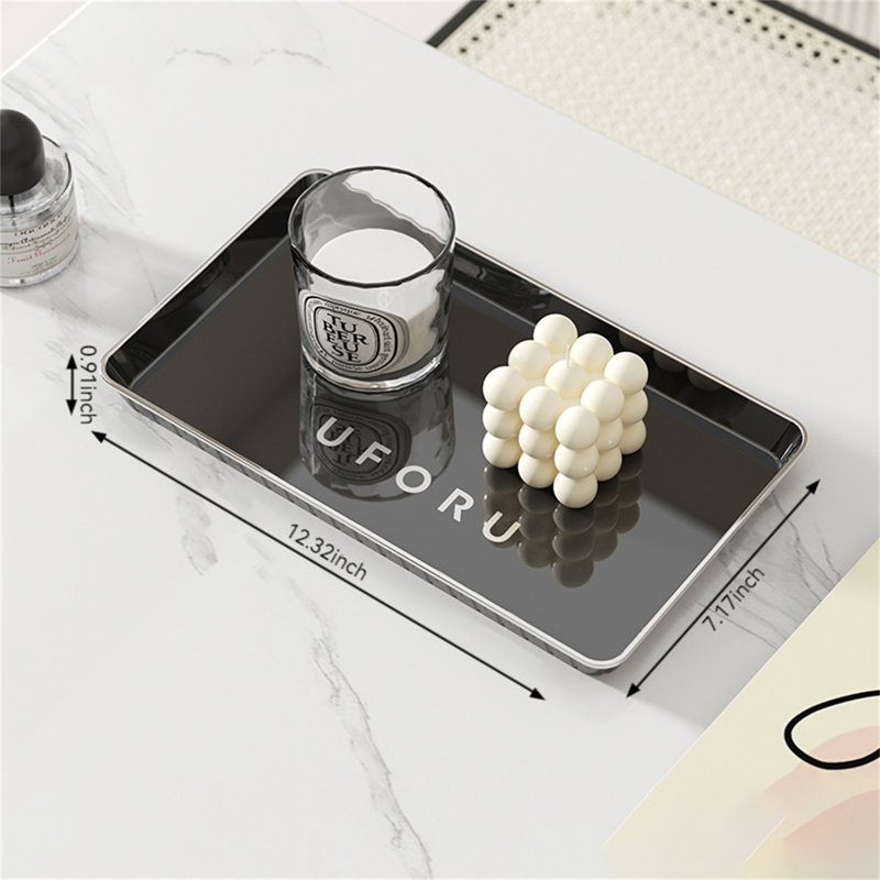 Aljaquan Plastic Tray, 0.91" H x 7.17" W x 18.11" D