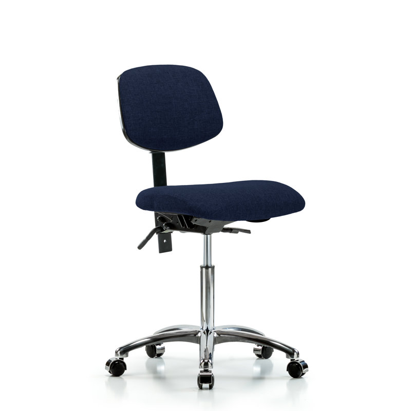 Chaise de travail Sheridan, Roulettes, Inclus, Bleu marine
