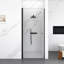 Porte de douche pivotante semi-sans cadre Aegis avec verre de sécurité trempé et cadre résistant à la corrosion-123044009-123044010