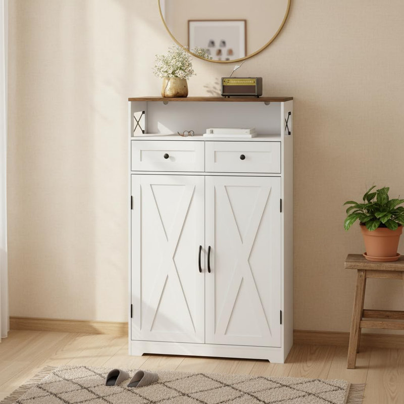 Armoire de rangement pour chaussures Modern Farmhouse
