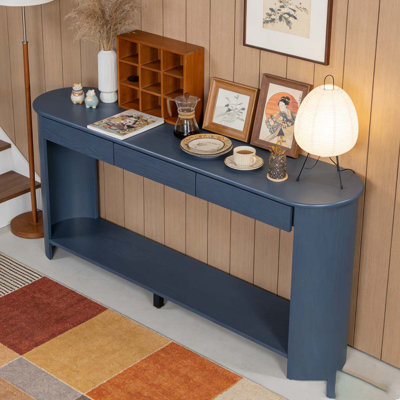 Console moderne 59,8 po avec 3 tiroirs