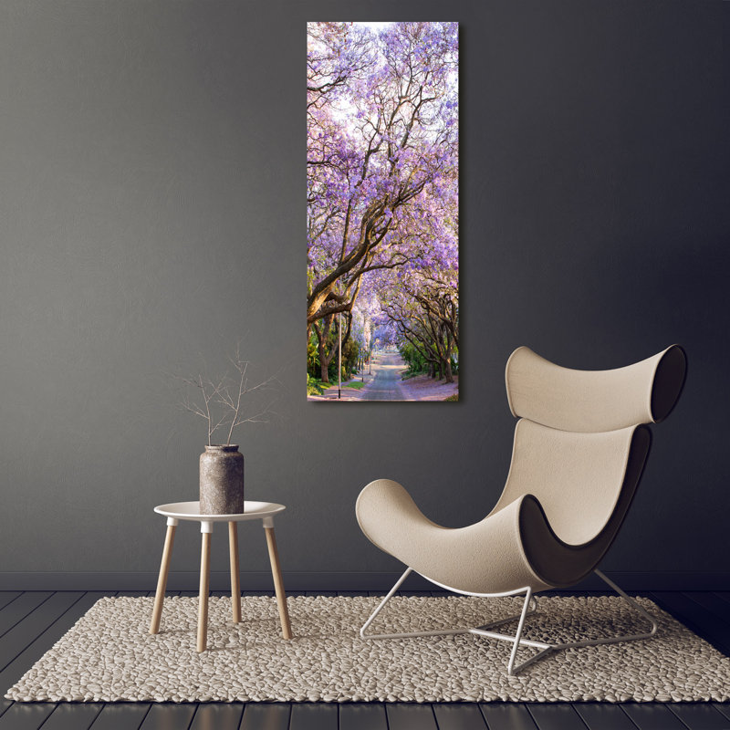 The Jakaranda Path - Wrapped Canvas Print
