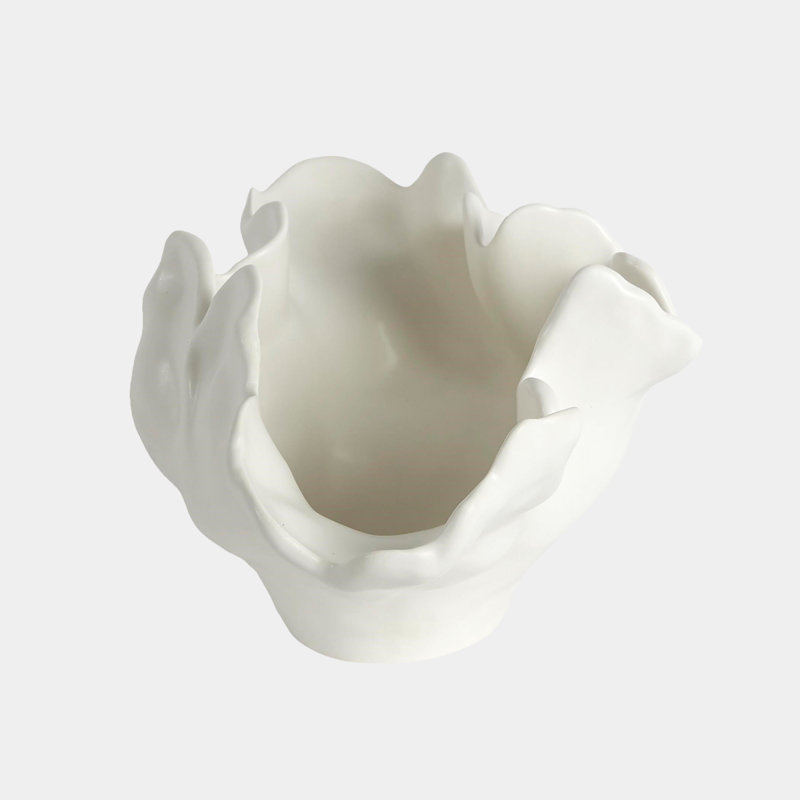 Meteor Bowl-Ivory, 11" H x 12" W x 22" D