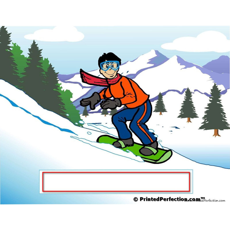 Snowboard personnalisé - Porte-clés mâle