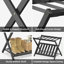 Porte-bagages en bambou pour chambre d'hôtel, support de valises pliables Modifier -93329167
