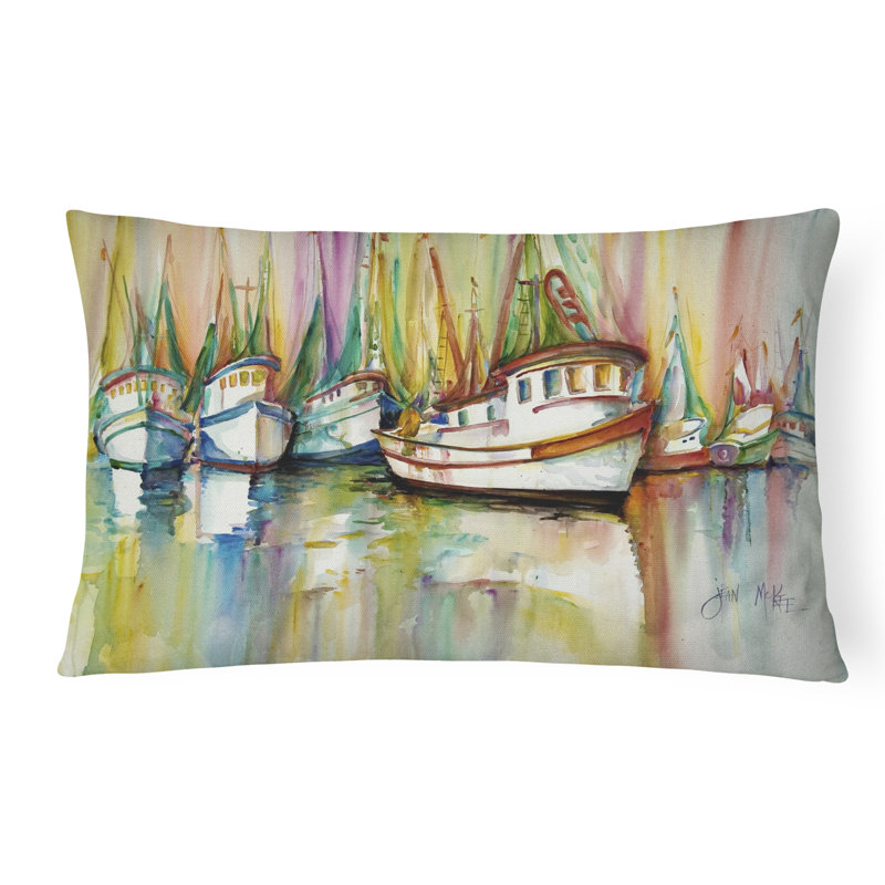 Coussin intérieur/extérieur en flotte de crevette