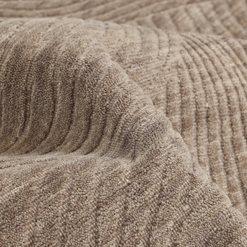 Ayr, Handmade Area Rug - 3' 0'' X 5' 0'', Rectangle 10' x 14', Dark Brown