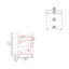 White Kitchen Cart With 2 Doors And 1 Drawer, Storage Option For Organized Kitchen, Caster Wheels Easy Movement, Particle Board Build, 33.98 In High, 17.87 Wide, 23.66 Deep - Coloured Convenient