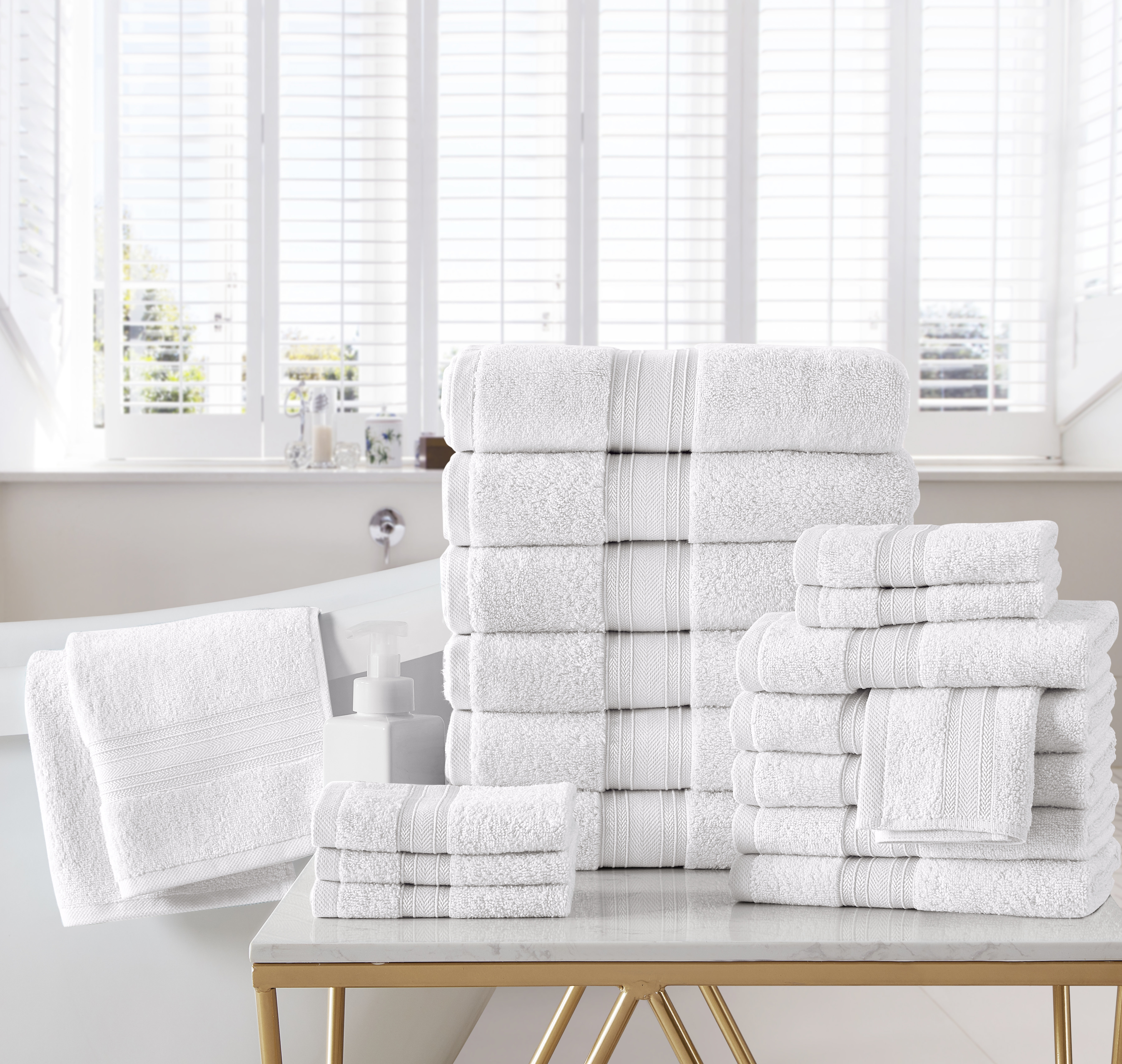 Spirit Linen 18-piece Cotton Towel Set