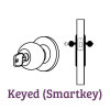Pismo Keyed Door Knob with SmartKey
