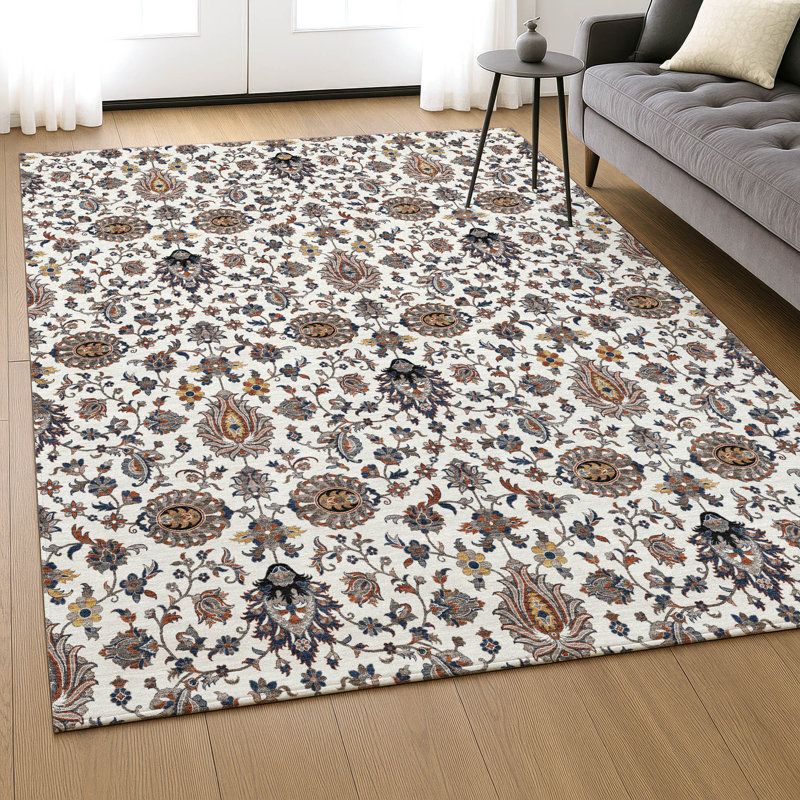 Tapis de qualité supérieure lavable à la machine Mayfield AMF2192 global, Ivoire ivoire, 2 pi 6 po x 3 pi 10 po