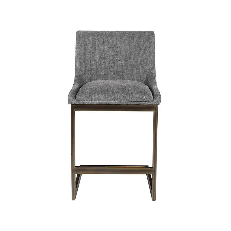 Holly Counter Stool - Abbington Burnt Orange, Light Grey, Counter Stool (26" Seat Height)