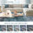 Large Living Room Rug 10x13 Washable Rug Modern Abstract Rug Bedroom Rug with Non Slip Backing, Grey/Green Ombre Rug, Soft Thin Low Pile Rug, Indoor Foldable Printed Rug-791310173-791310170