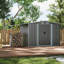 Outdoor Metal Storage Shed with Lean-to