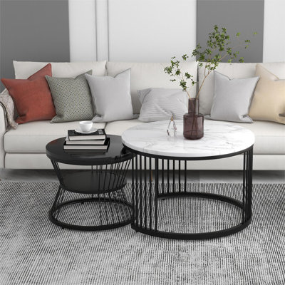 Amahya Frame Coffee Table with Storage