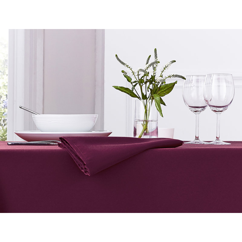 Tablecloth, 89 cm W x 89 cm L, Burgundy