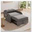Canapé-lit convertible avec coussin et pochette, causeuse en lin de coton doux, pour le salon, la chambre à coucher, le bureau, un appartement-1288670965