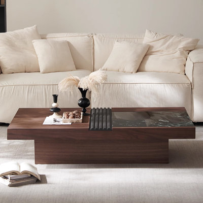 Table basse en bois massif de luxe