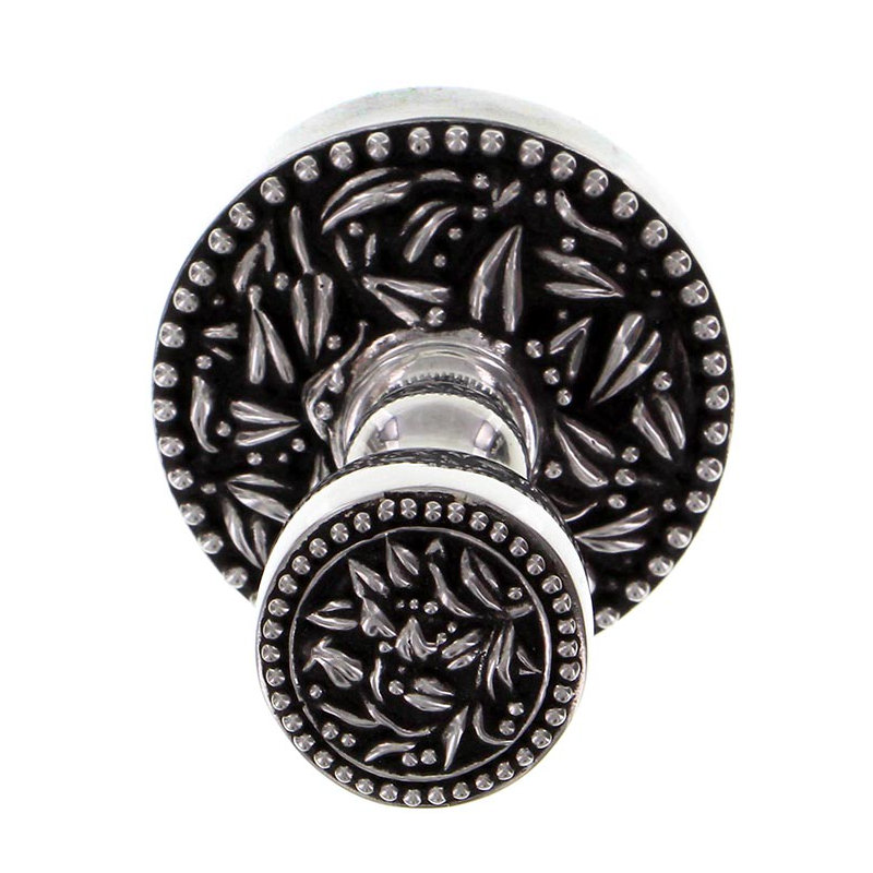 San Michele Robe Hook, Antique Silver