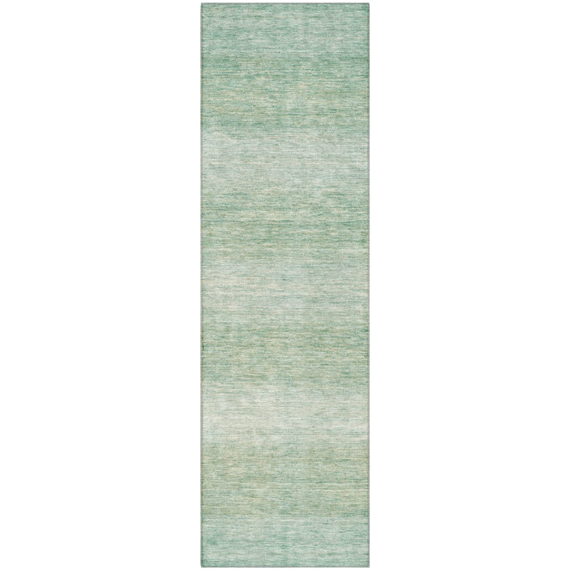 Premium Machine Washable Lubbers AMF1733 Stripe Rug, Runner 2'3" x 7'6"