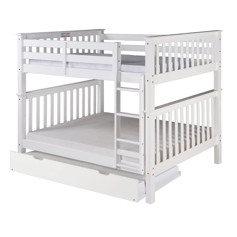 Abdullah Kids Bunk Bed, Full Over Full, Natural